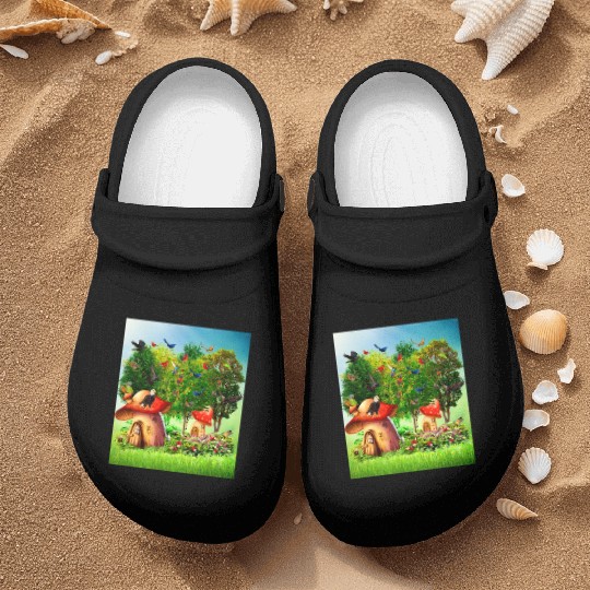 paradise forest Nurse Clogs
