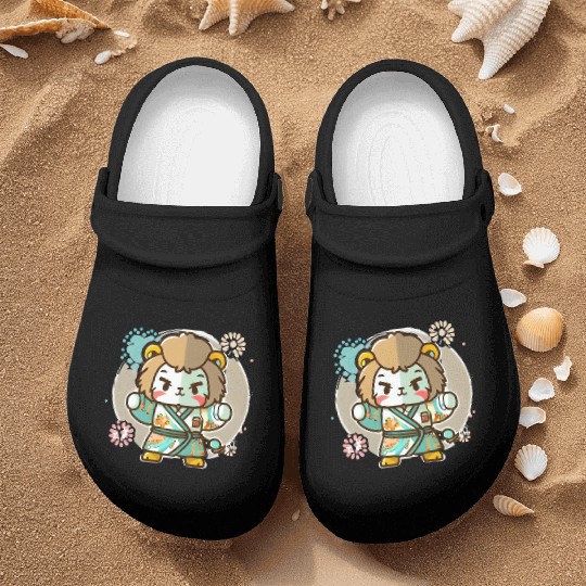 Lion kimono Nurse Clogs