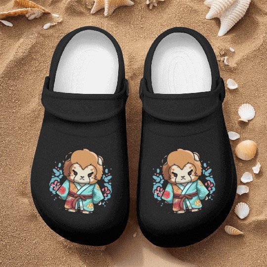 Lion kimono Nurse Clogs