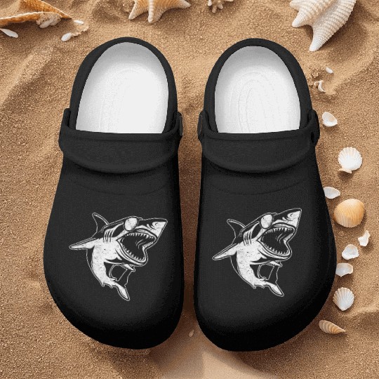 Shark Fish Sharkfish Great White Shark Nurse Clogs
