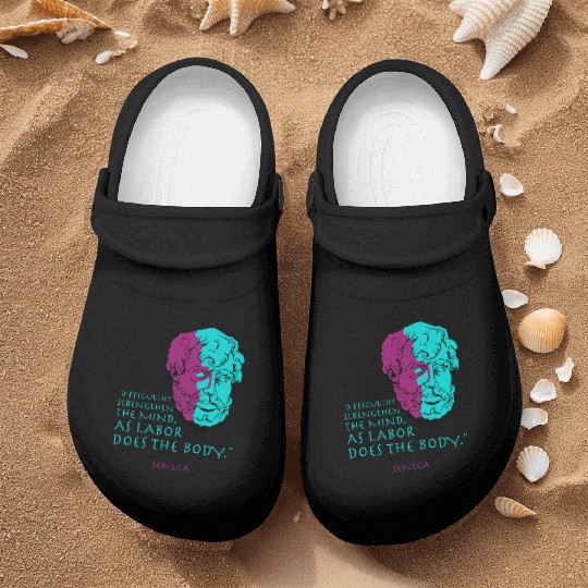Seneca Stoic Philosophy Quote Nurse Clogs