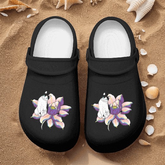 Lotus Cat Nurse Clogs