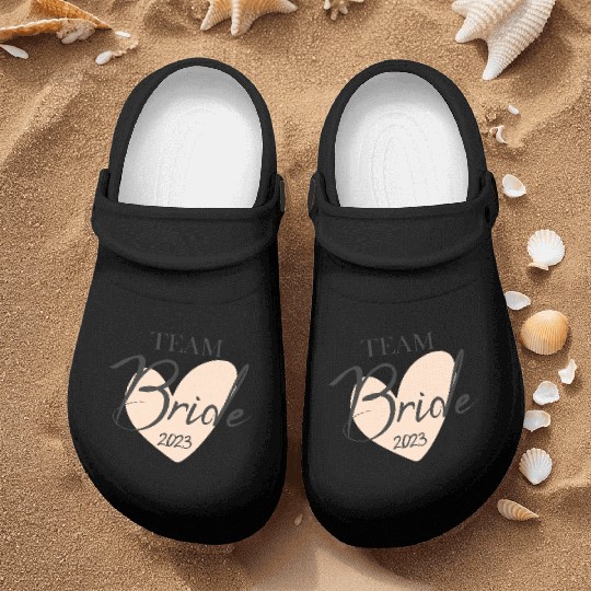 Team Bride 2023 bachelorette party Nurse Clogs
