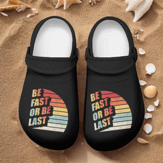Fast Car Quote Drag Racing Gift Vintage Retro Rac Nurse Clogs