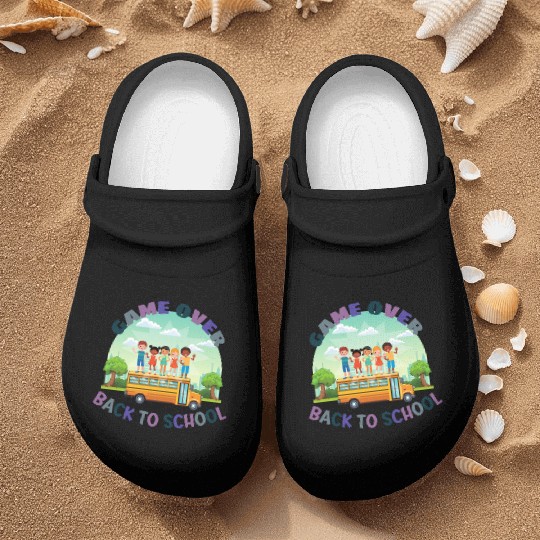 game over back to school Nurse Clogs