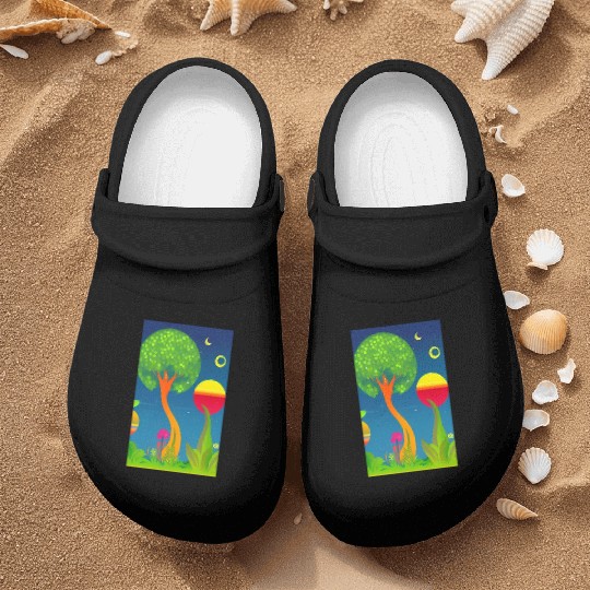 Trippy Visual Dream Creative Different Art Modern Nurse Clogs