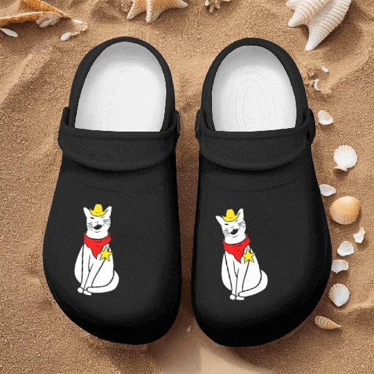 meowdy cat partner Nurse Clogs