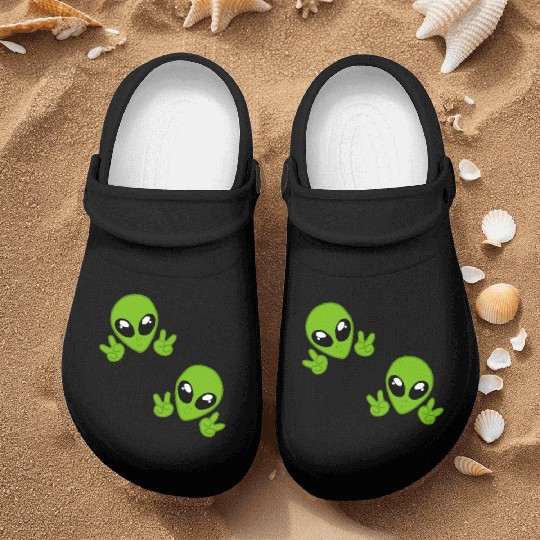 cute aliens chibi Nurse Clogs