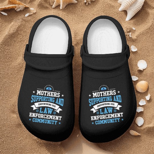 Police Mothers Day Cop Officer Law Enforcement Nurse Clogs