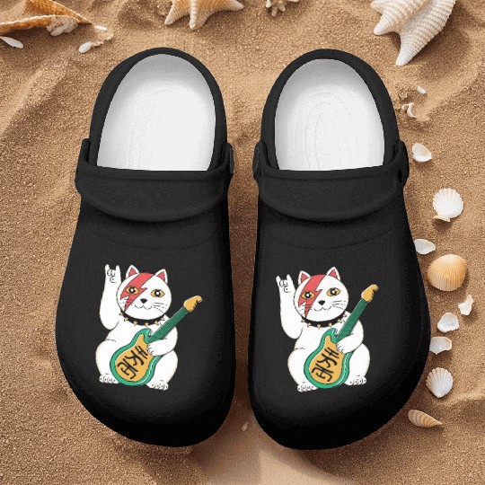 Lucky Cat Guitar Guitarist Nurse Clogs