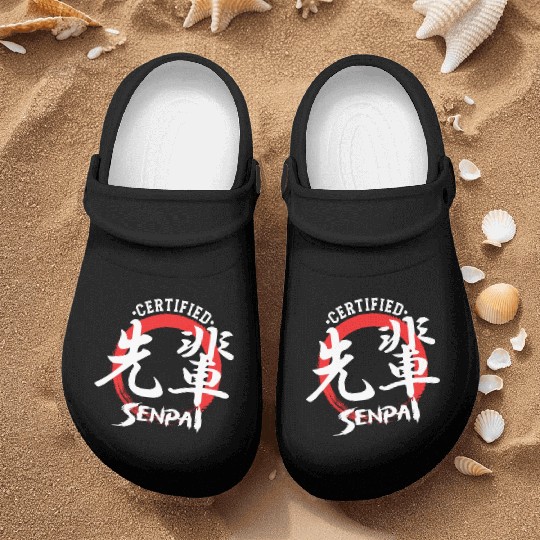 Certified Senpai Japanese Manga Anime Lover Otaku Nurse Clogs