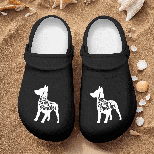 I Love My Pinscher Miniature Pinscher Min Pin Nurse Clogs