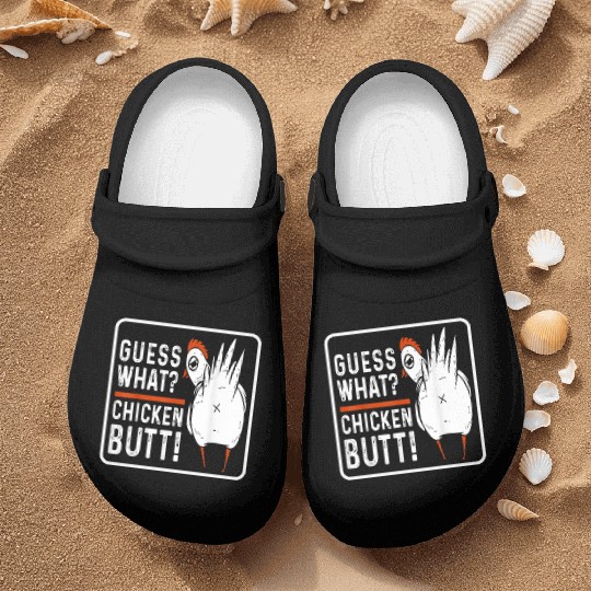 guess what chicken butt Nurse Clogs