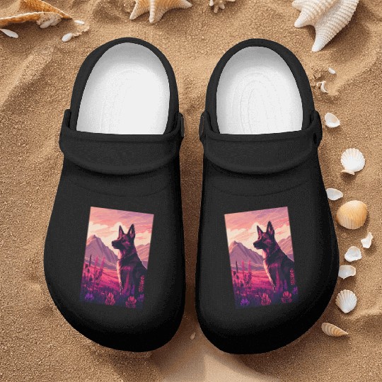 Belgian Malinois Nature Nurse Clogs