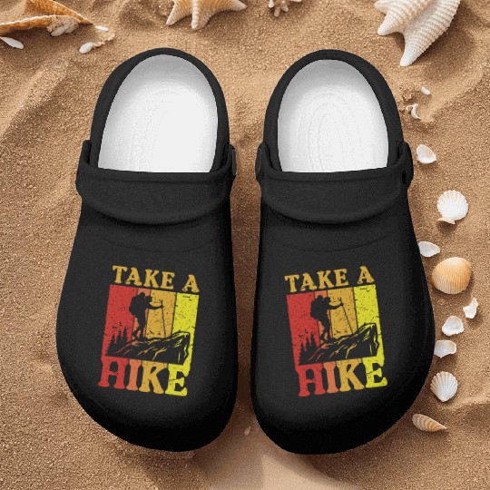 Take a Hike Wanderlust Hiker Hiking Mountains Nurse Clogs