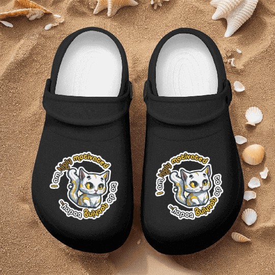 higly motivated golden cat - 5000 - DIGITAL Nurse Clogs