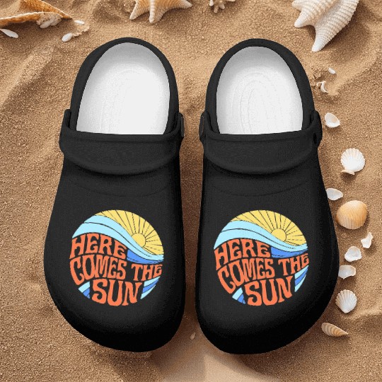 Here comes the sun Nurse Clogs