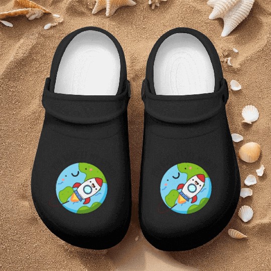You Rock Et My World Cute Rocket Nurse Clogs