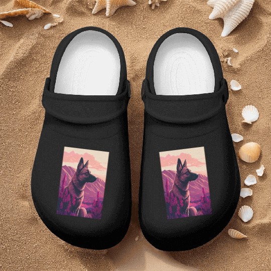 Belgian Malinois Nature Nurse Clogs