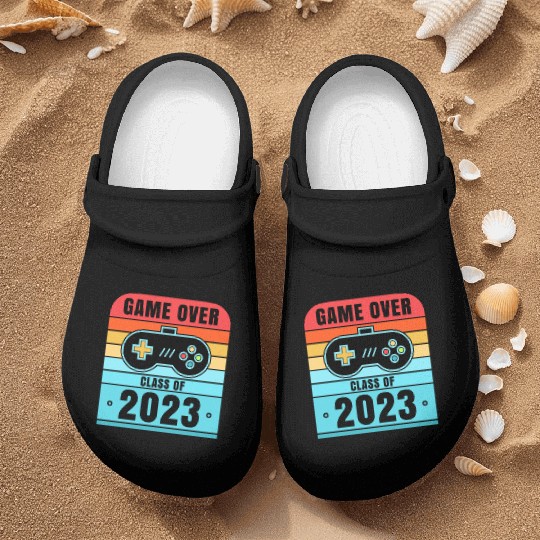 Game Over Class Of 2023 Nurse Clogs Students Funny