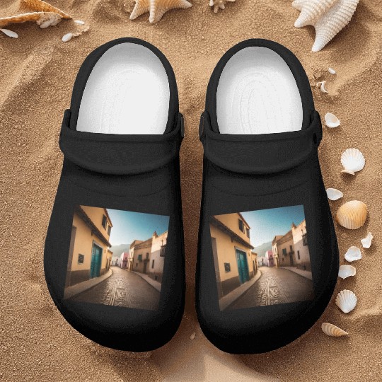 Fantasy pictures ,town Morocco ,city Tangier Nurse Clogs