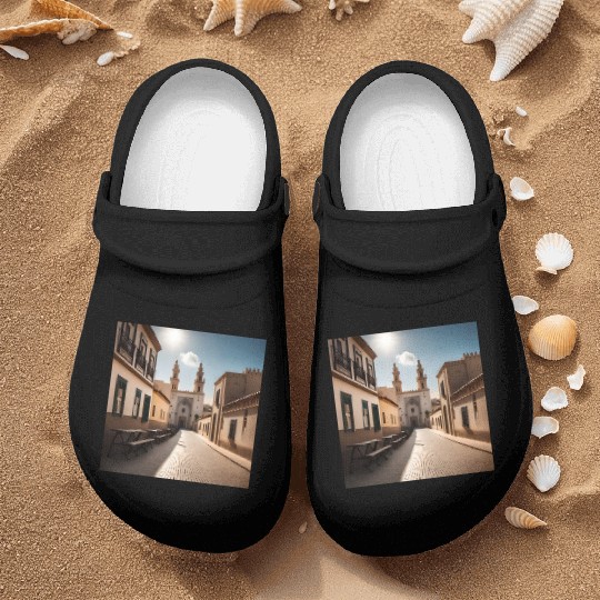 Fantasy pictures ,town Morocco ,city casablanca Nurse Clogs