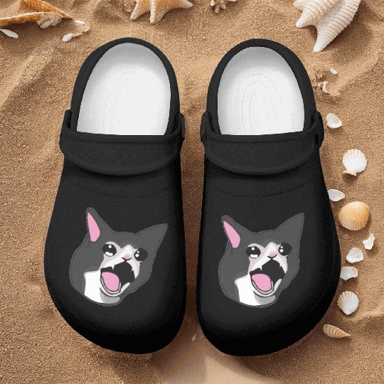 Yamero Crying Screaming Cat Meme Cute Japanese Nurse Clogs