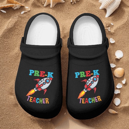 Space Pre K Teacher Preschool Back To School Nurse Clogs
