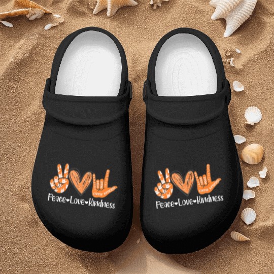 Peace Love Kindness I Love You Sign Language Anti Nurse Clogs
