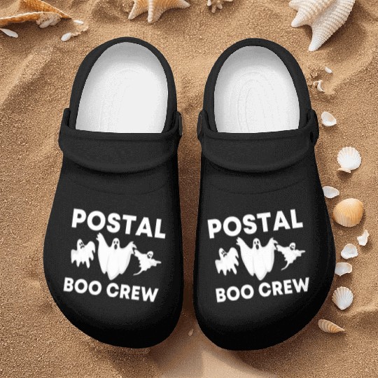 Postal Boo Crew Worker Spooky Halloween Party Nurse Clogs