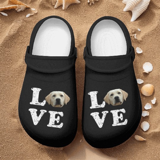 I Love My Yellow Lab Labrador Retriever Dog Nurse Clogs