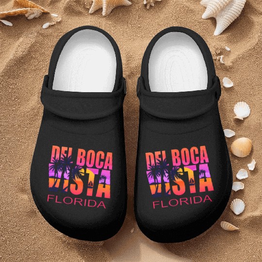 Del Boca Vista Retirement Community Novelty Nurse Clogs