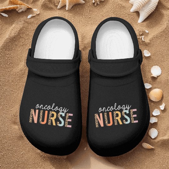 Oncology Nurse Leopard Print Nursing School Nurse Clogs