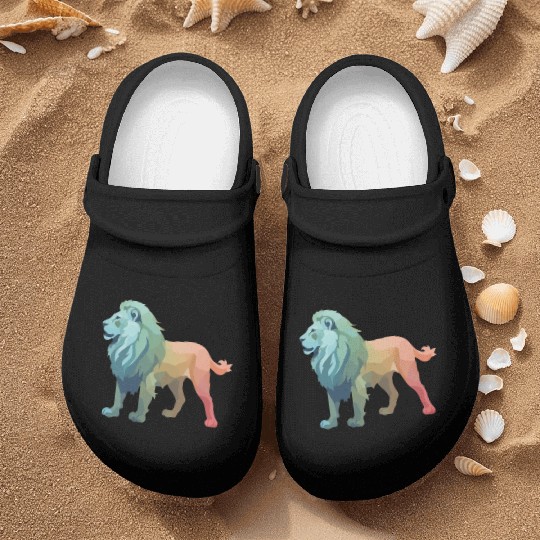 Lion silhouette Nurse Clogs