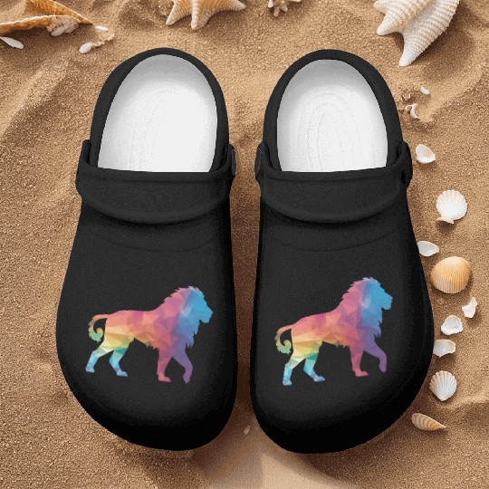 Lion silhouette Nurse Clogs