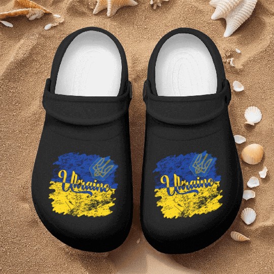 Ukraine Ukrainian Flag I Stand With Ukraine Pride Nurse Clogs