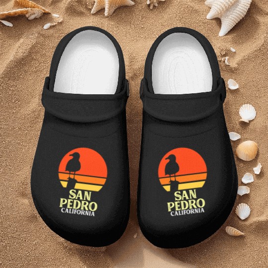 San Pedro California Beach Seagull Nurse Clogs