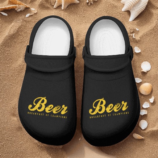 Beer Breakfast Of Champions Inred Nurse Clogs