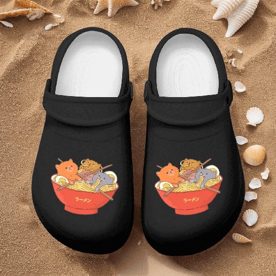 Kawaii Anime Cat Japanese Ramen Noodle Nurse Clogs