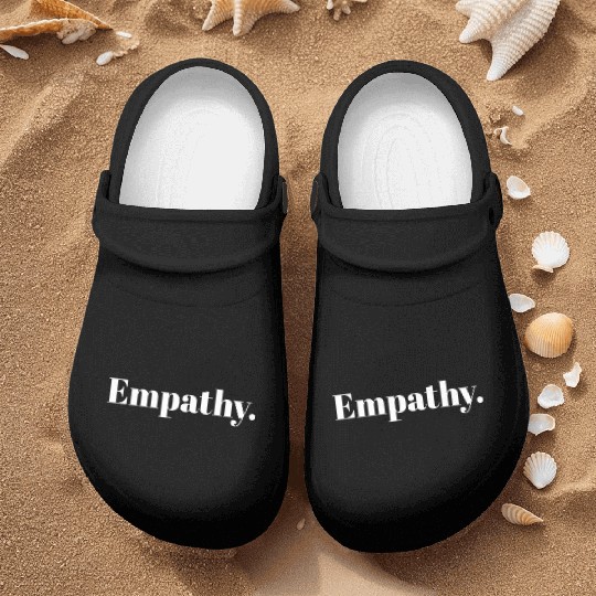Statement Empathy Blue Small Nurse Clogs