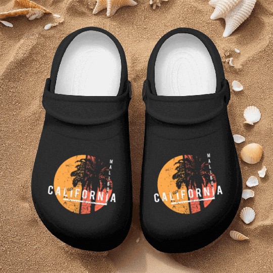 Malibu California Cool Palm Tree Native Nurse Clogs