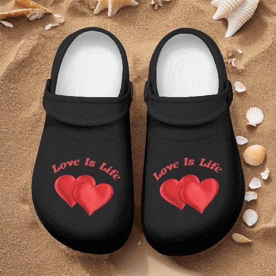 Love is life and life is love Nurse Clogs