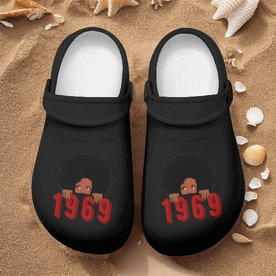 Black Queen Born In 1969 50Th Awesome Nurse Clogs