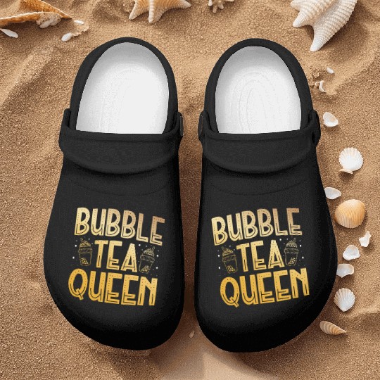 Bubble Tea Queen Boba Tea Drinker Korean Drink Nurse Clogs