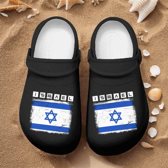 Israel Flag Star Of David Israel Nurse Clogs