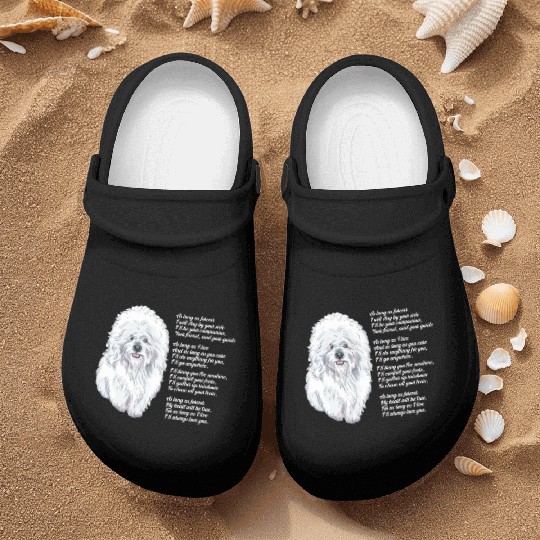 Bichon Frise Nurse Clogs