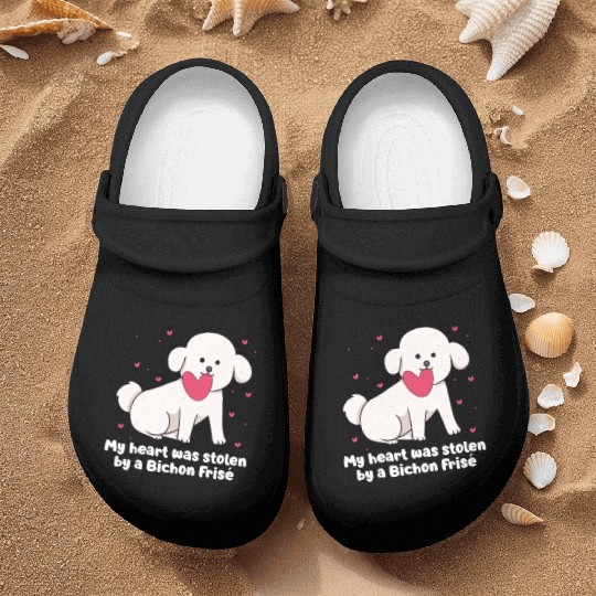 My Heart Was Stolen By A Bichon Frise Nurse Clogs