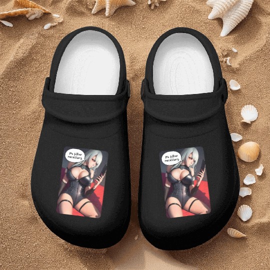 Cyberpunk Waifu Influencer Design 3 Nurse Clogs
