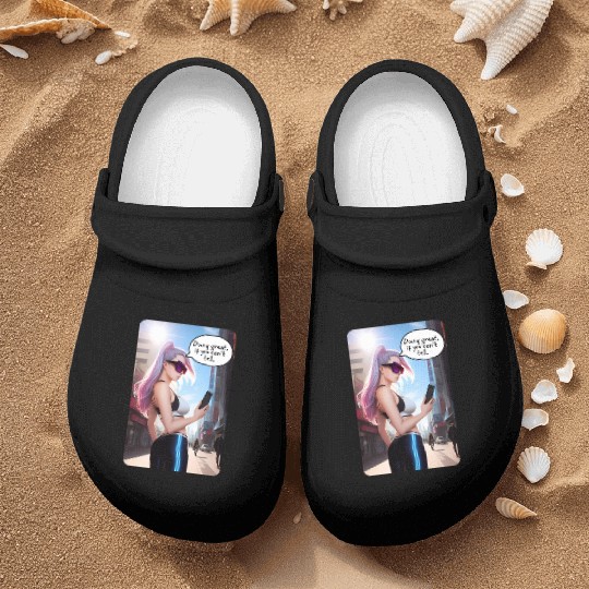 Cyberpunk Waifu Influencer Design 7 Nurse Clogs