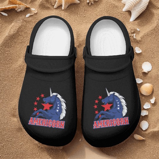 Americorn 4th Of July 1776 Nurse Clogs